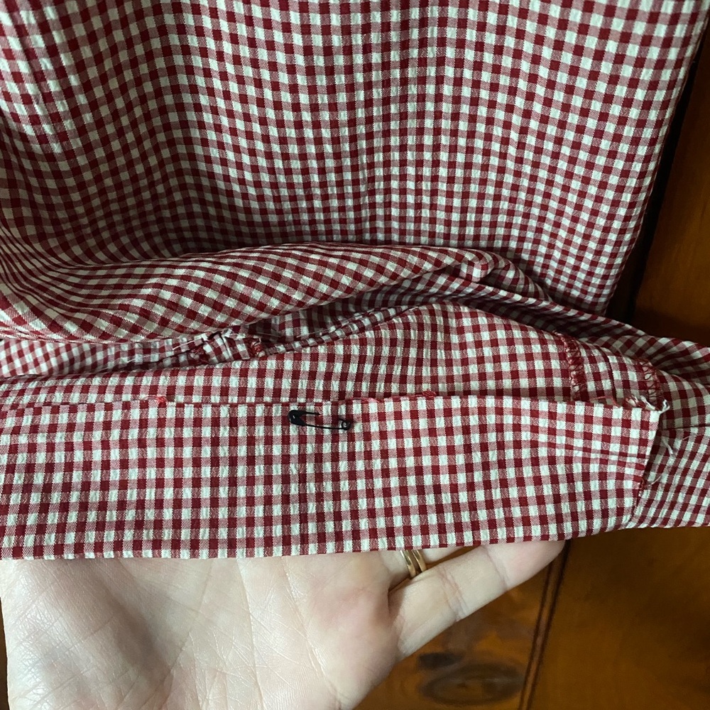 Vintage Red Gingham Dress - Picture 6 of 7